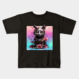 digital cat Kids T-Shirt